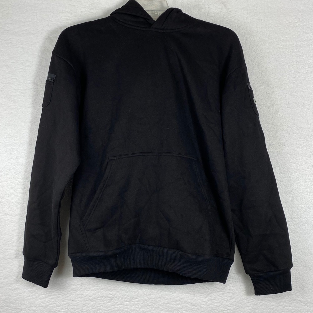 Comfrt Good Days Ahead Hoodie Black Mens Medium Sleeve Zip Pocket Sweatshirt